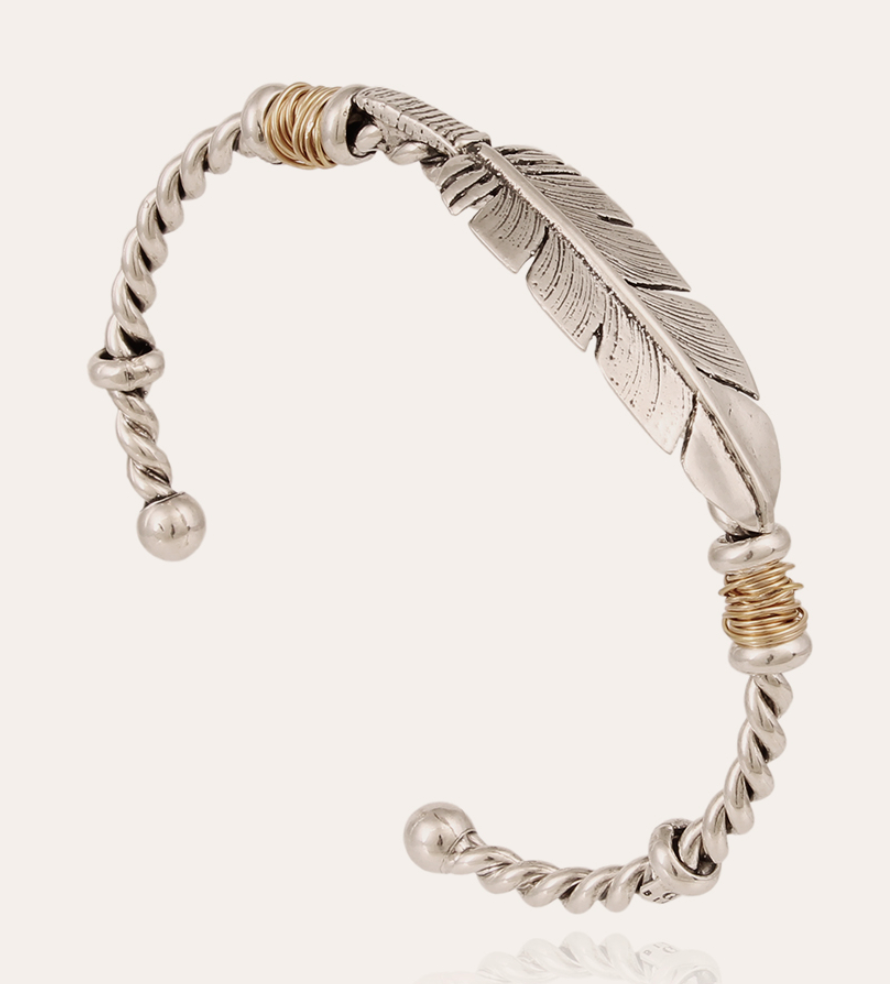 BRAZALETE PENNA BICOLOR ORO O PLATA - GAS BIJOUX
