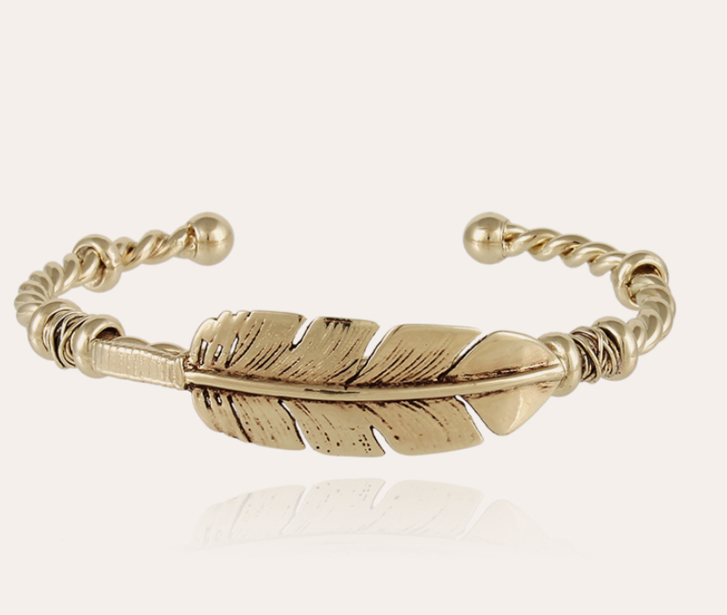 BRAZALETE PENNA BICOLOR ORO O PLATA - GAS BIJOUX
