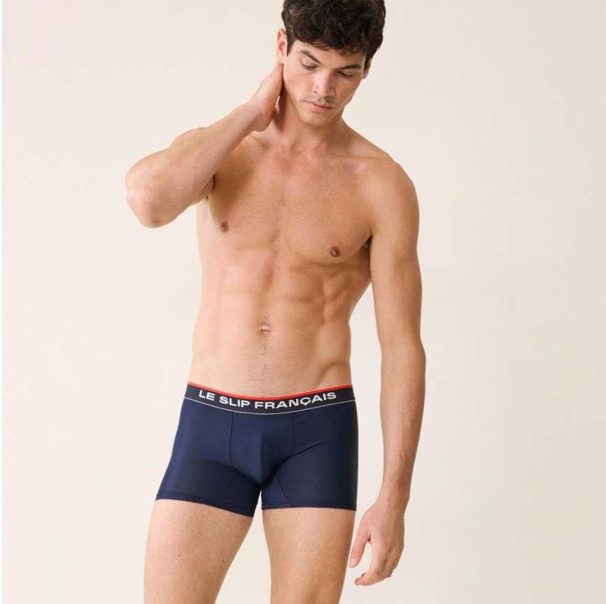 NAVY "AIRSLIP" SPORTS BOXERS - THE FRENCH BRIEFS