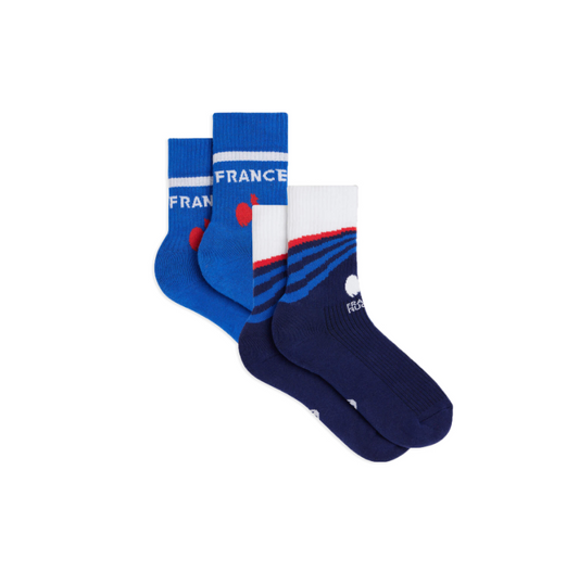 DUO DE CHAUSSETTES XV DE FRANCE RUGBY - LE SLIP FRANCAIS