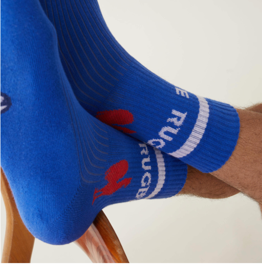 DUO DE CHAUSSETTES XV DE FRANCE RUGBY - LE SLIP FRANCAIS
