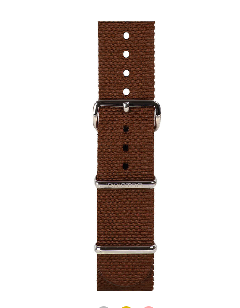 BRACELET TYPE NATO 20MM BOUCLE ACIER SOLID COLOR - BRISTON