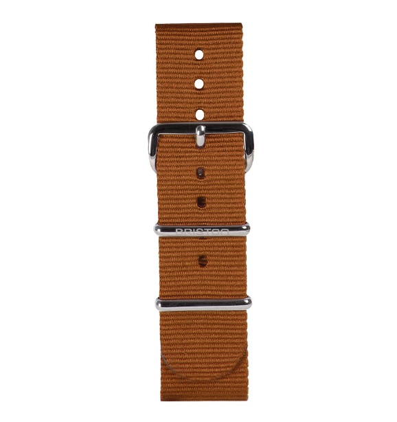 BRACELET TYPE NATO 20MM BOUCLE ACIER SOLID COLOR - BRISTON