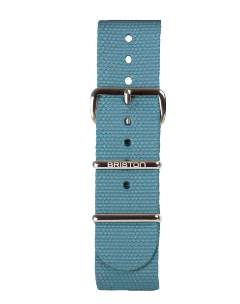BRACELET TYPE NATO 20MM BOUCLE ACIER SOLID COLOR - BRISTON