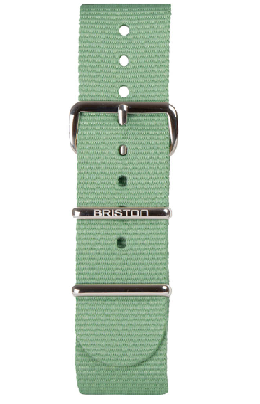 BRACELET TYPE NATO 20MM BOUCLE ACIER SOLID COLOR - BRISTON