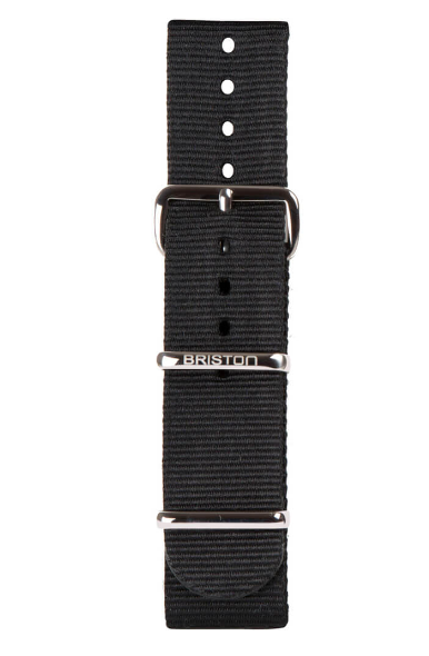 BRACELET TYPE NATO 20MM BOUCLE ACIER SOLID COLOR - BRISTON