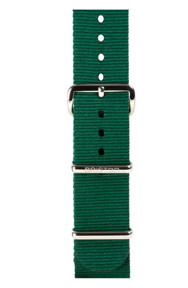 BRACELET TYPE NATO 20MM BOUCLE ACIER SOLID COLOR - BRISTON