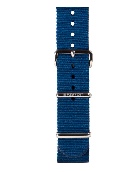 BRACELET TYPE NATO 20MM BOUCLE ACIER SOLID COLOR - BRISTON