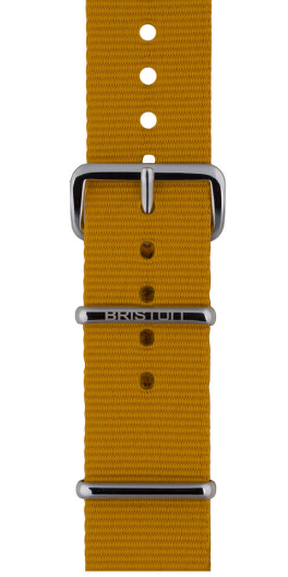 BRACELET TYPE NATO 20MM BOUCLE ACIER SOLID COLOR - BRISTON
