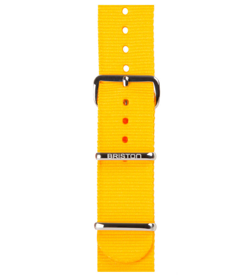 BRACELET TYPE NATO 20MM BOUCLE ACIER SOLID COLOR - BRISTON