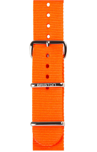 BRACELET TYPE NATO 20MM BOUCLE ACIER SOLID COLOR - BRISTON