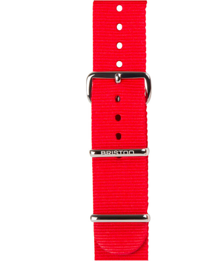 BRACELET TYPE NATO 20MM BOUCLE ACIER SOLID COLOR - BRISTON