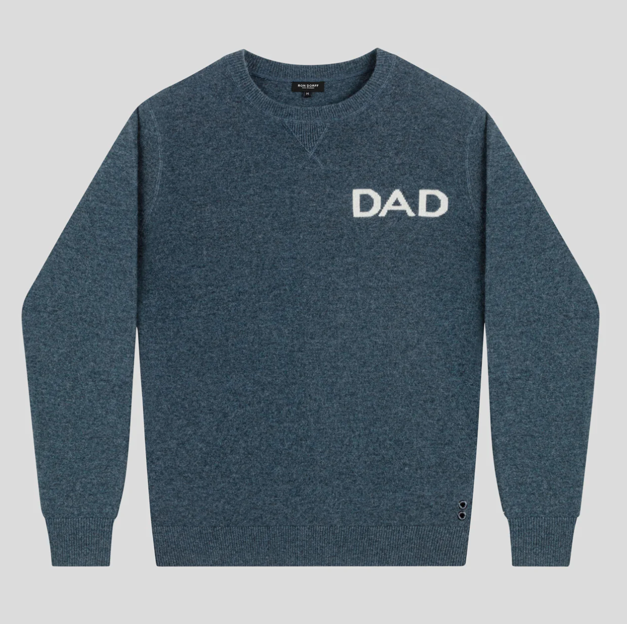 CASHMERE DAD SWEATSHIRT DARK SAGE - RON DORFF