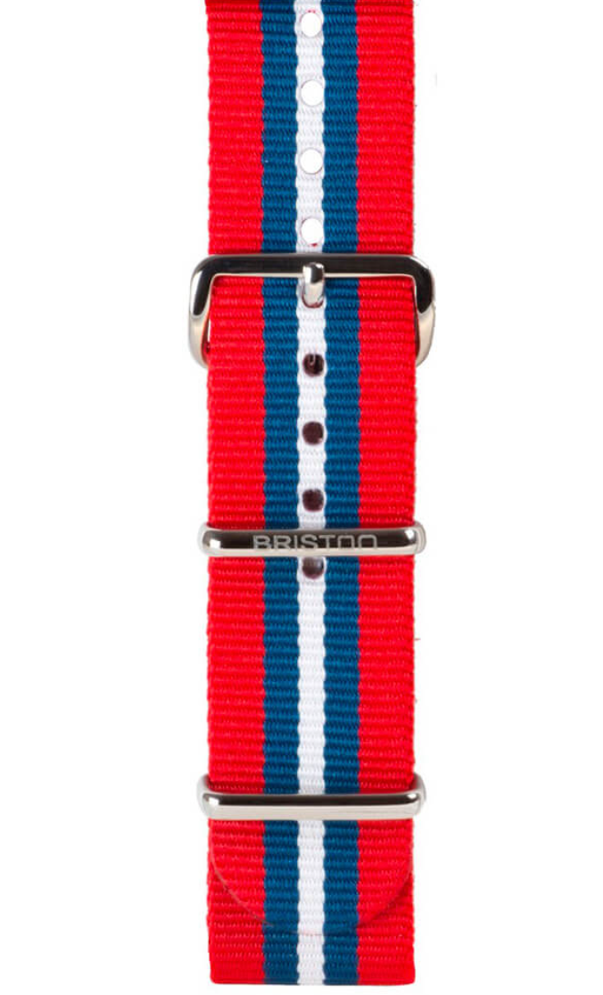 BRACELET TYPE NATO 20MM BOUCLE ACIER RAYURE - BRISTON