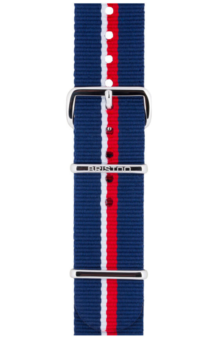 BRACELET TYPE NATO 20MM BOUCLE ACIER RAYURE - BRISTON