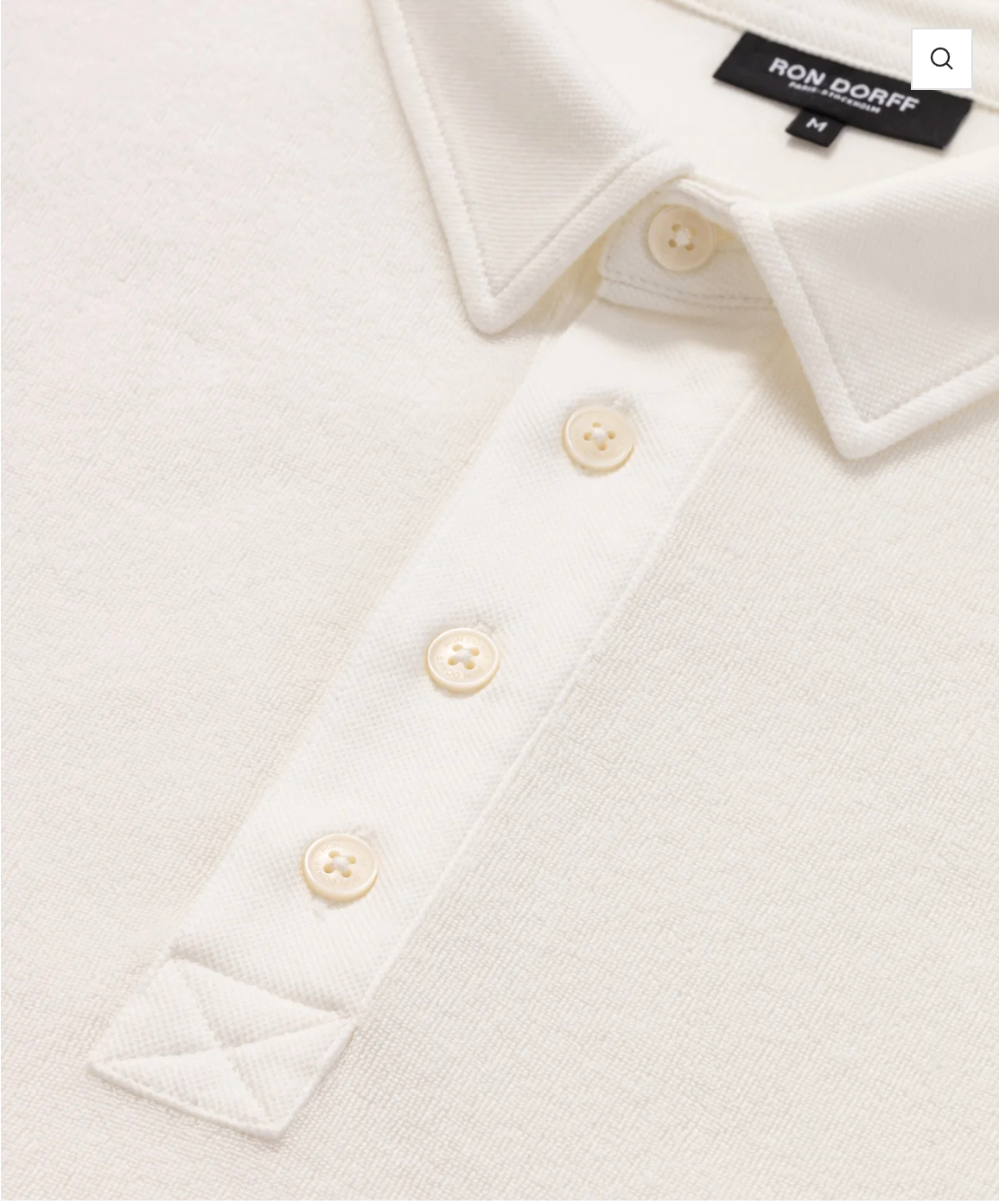 COTTON TERRY POLO SHIRT WITH PIQUÉ COLLAR - RON DORFF