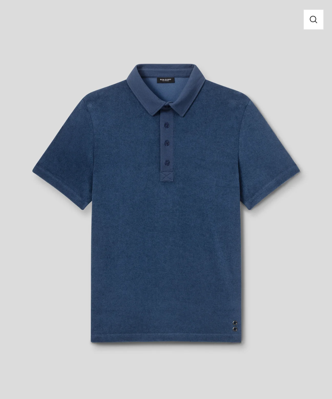COTTON TERRY POLO SHIRT WITH PIQUÉ COLLAR - RON DORFF