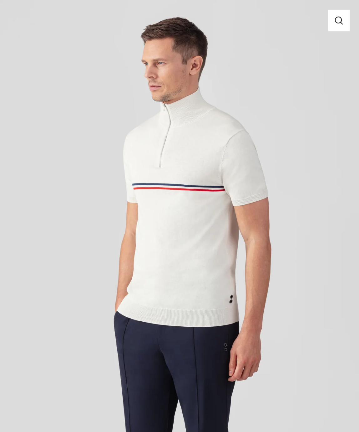 POLO COTON SOIE BANDES RAYEES - RON DORFF
