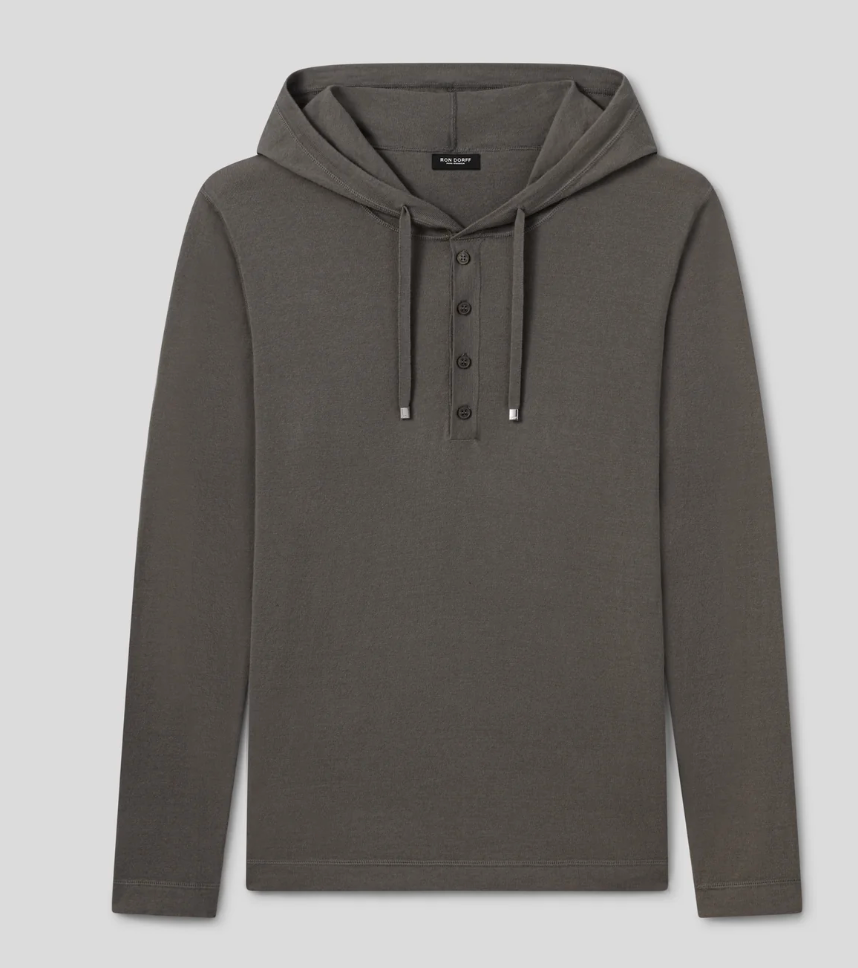 Sweat Hoodie léger coton / soie 3 COLORIS - RON DORFF