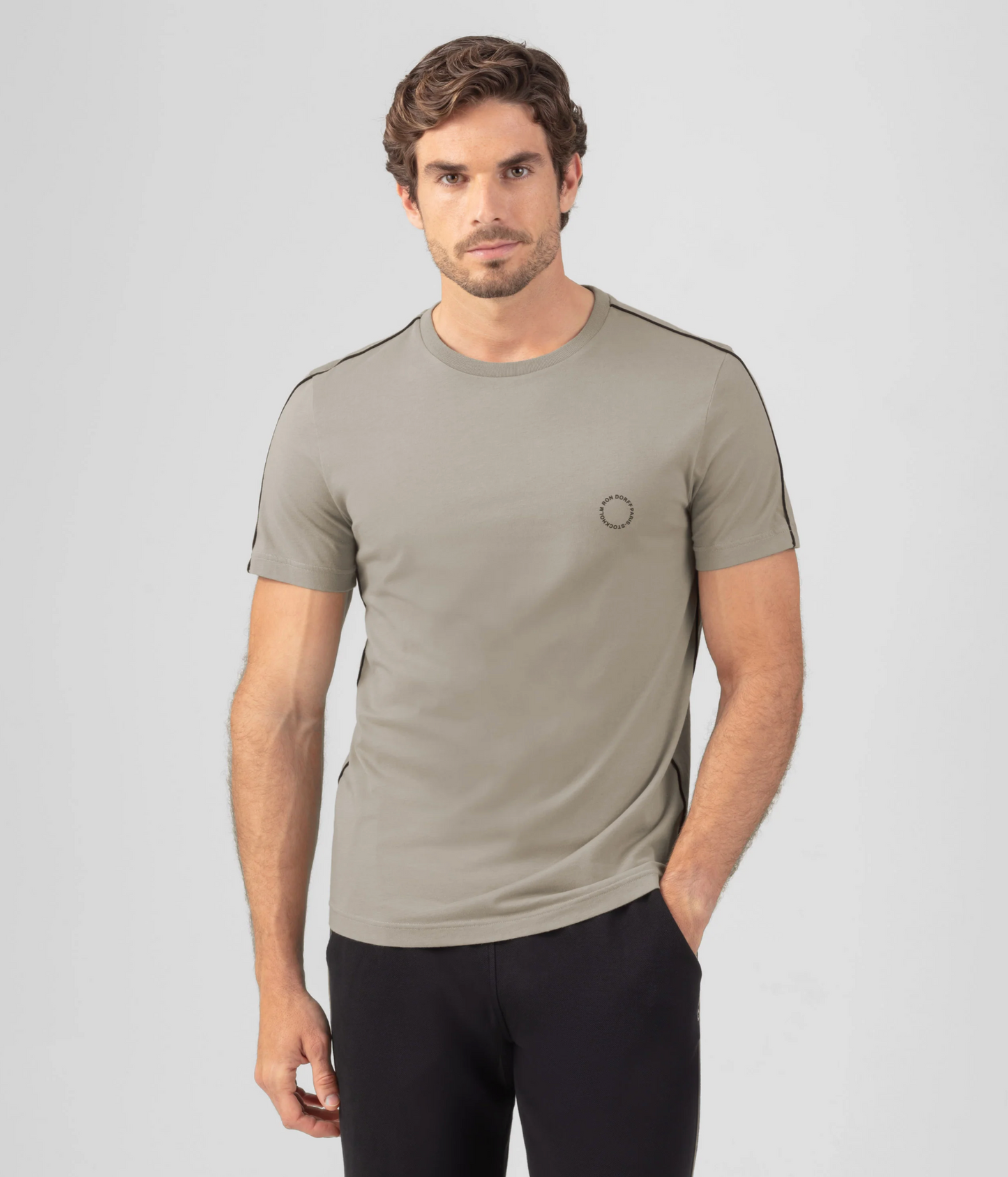 ORGANIC COTTON T-SHIRT / PIPING - RON DORFF