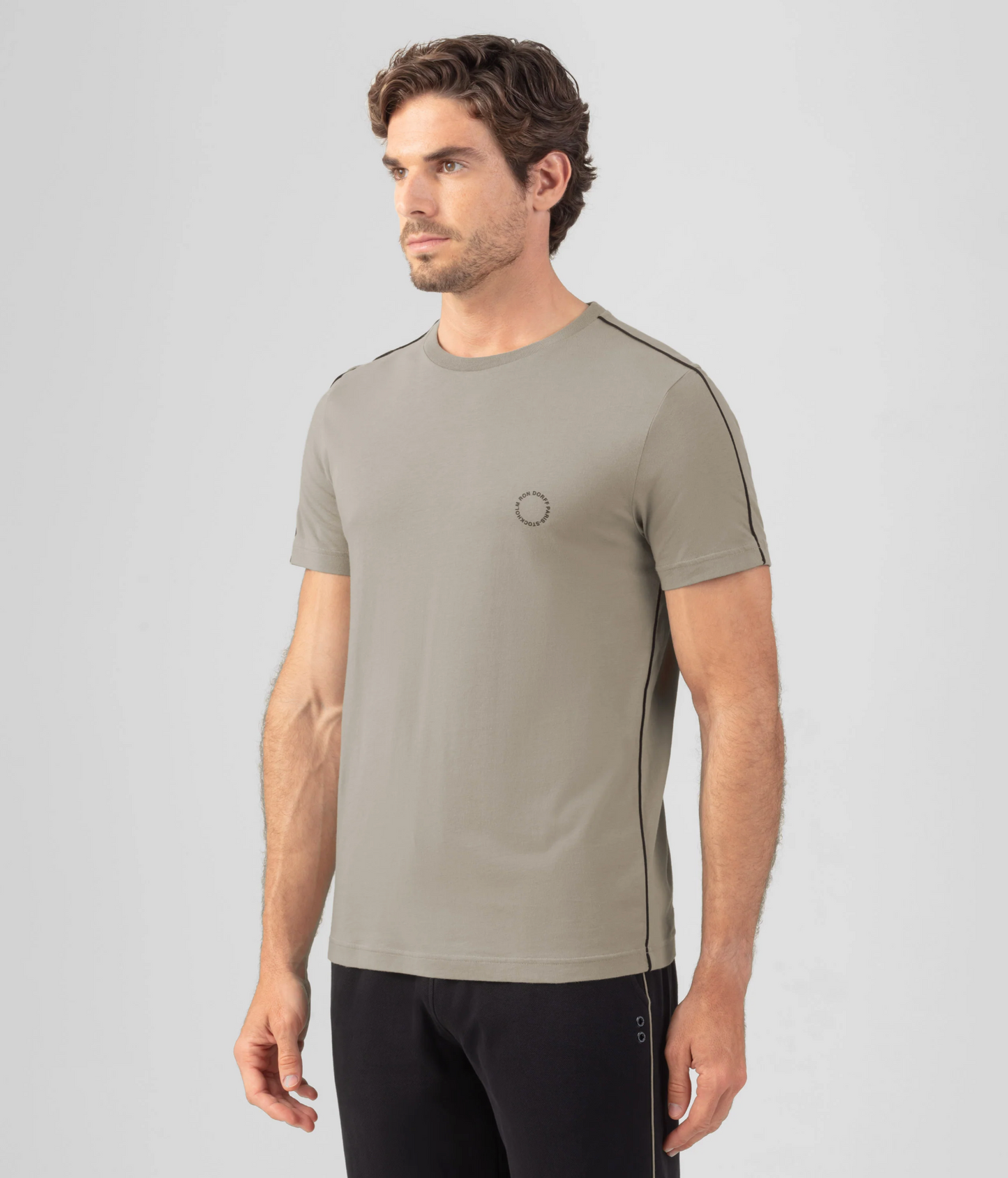 ORGANIC COTTON T-SHIRT / PIPING - RON DORFF