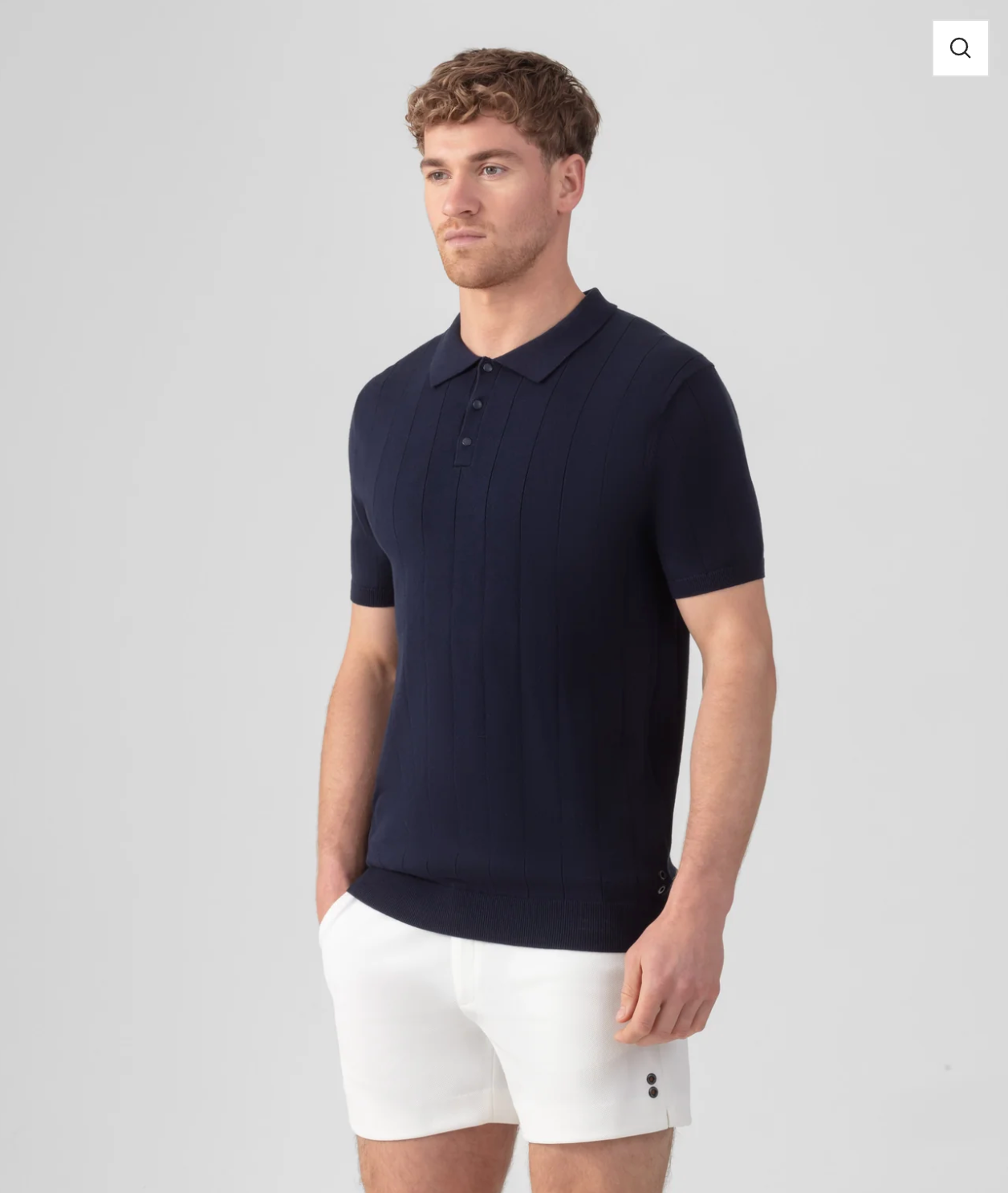 POLO DE ALGODÓN LÍNEAS VERTICALES BLANCO O MARINO - RON DORFF
