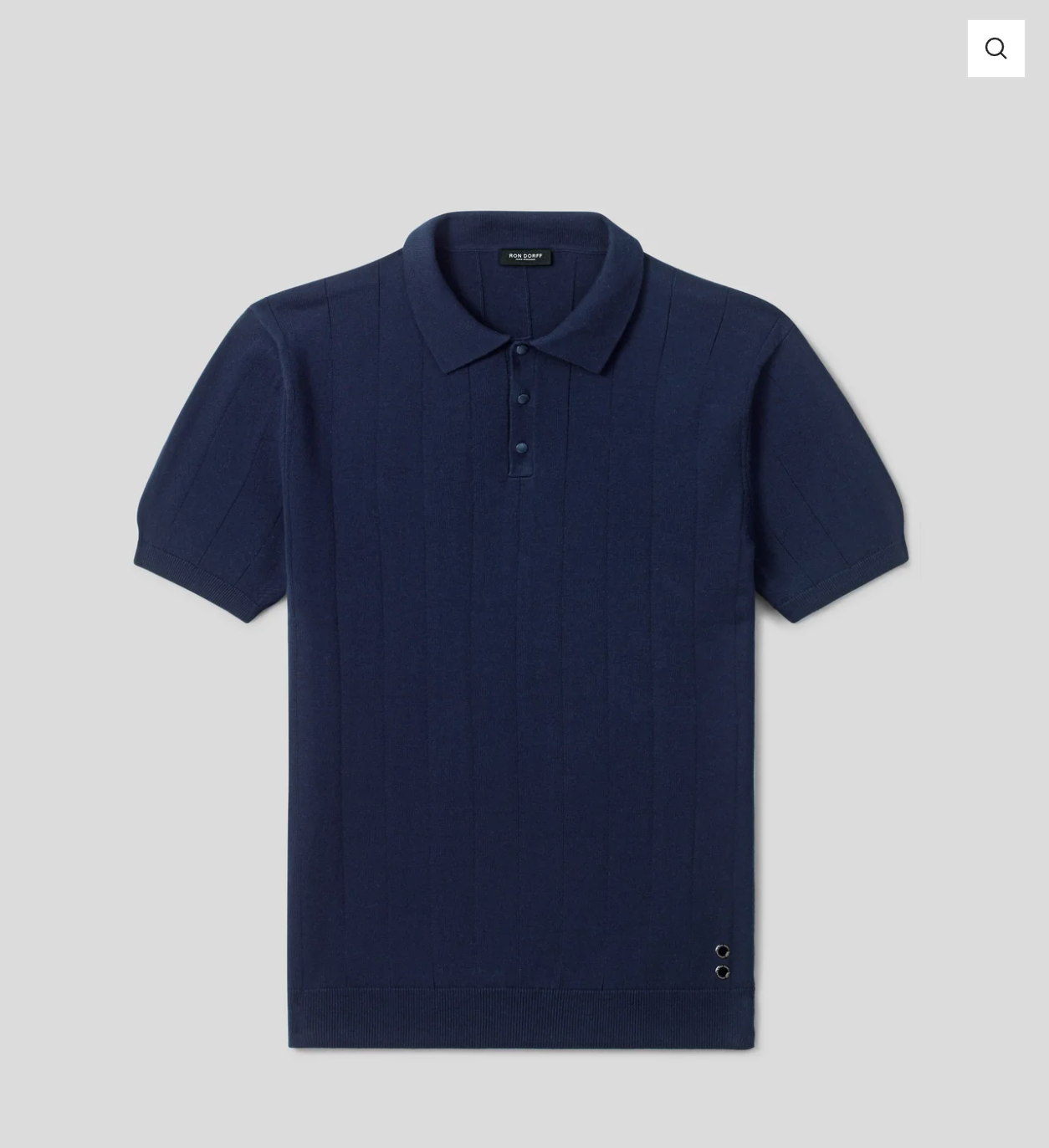 POLO DE ALGODÓN LÍNEAS VERTICALES BLANCO O MARINO - RON DORFF