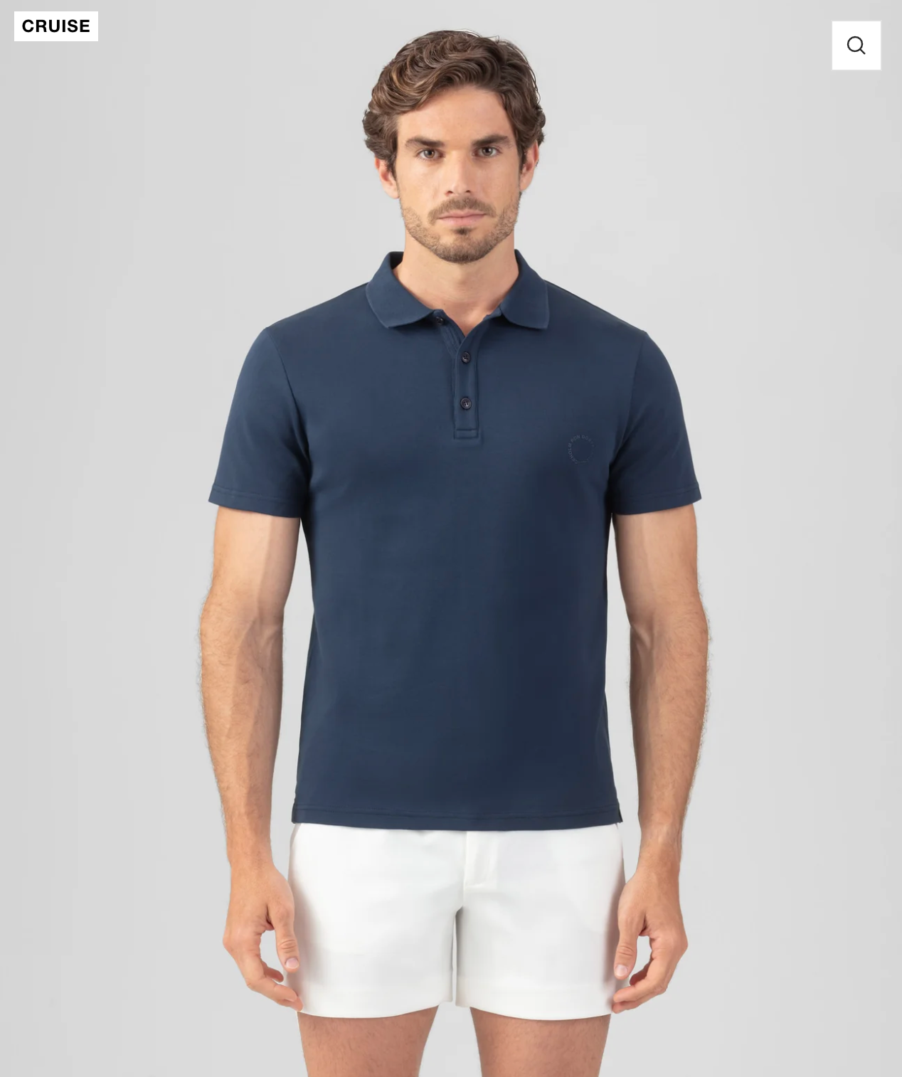 POLO DE ALGODÓN PESADO AZUL O BLANCO - RON DORFF