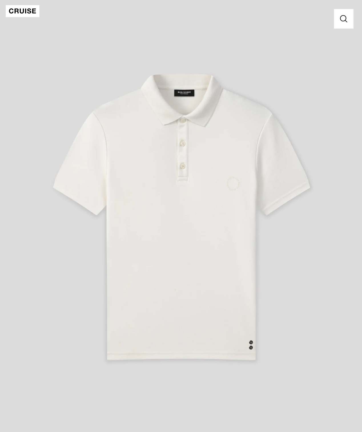 POLO DE ALGODÓN PESADO AZUL O BLANCO - RON DORFF
