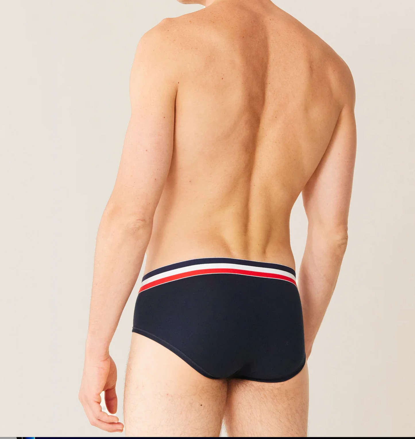 NAVY BLUE "FRENCH KISS" BRIEFS - FRENCH BRIEFS