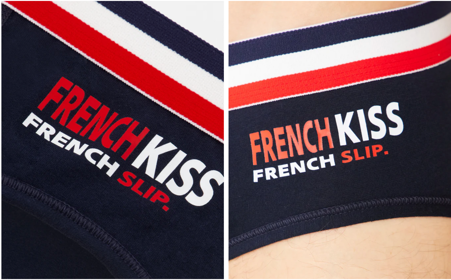 NAVY BLUE "FRENCH KISS" BRIEFS - FRENCH BRIEFS