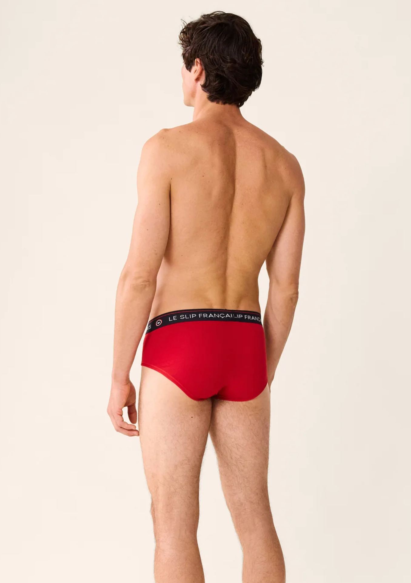 INTREPIDE RED BRIEFS EMBROIDERED "CHRISTMAS LOG" - LE BRIEFS FRANCAIS