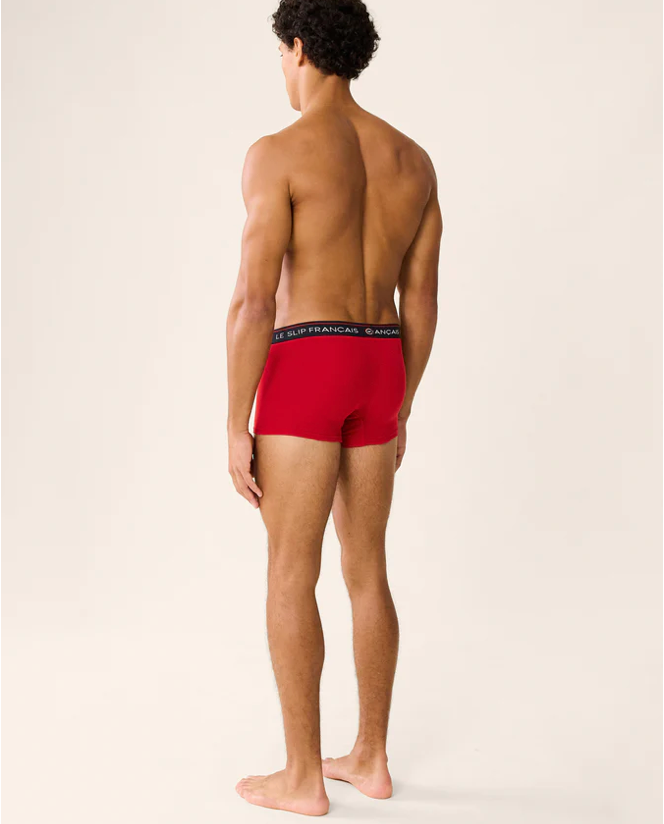 BOXER LE REDOUTABLE ROUGE BRODÉ "BUCHE DE NOEL"- LE SLIP FRANCAIS