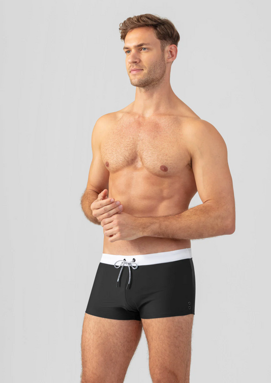 BOXER DE BAIN A CEINTURE CONTRASTÉE - RON DORFF