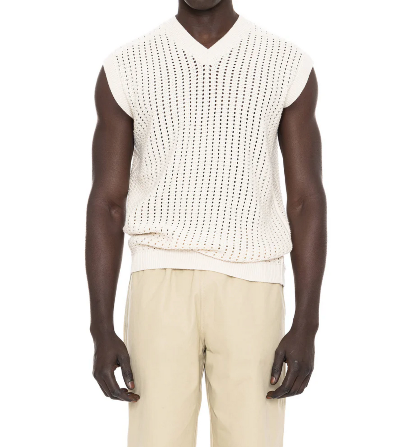 GILET COTTON V NECK KNITTED - 4 colors - DANWARD