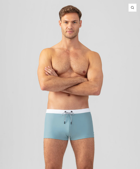 BOXER DE BAIN A CEINTURE CONTRASTÉE - RON DORFF