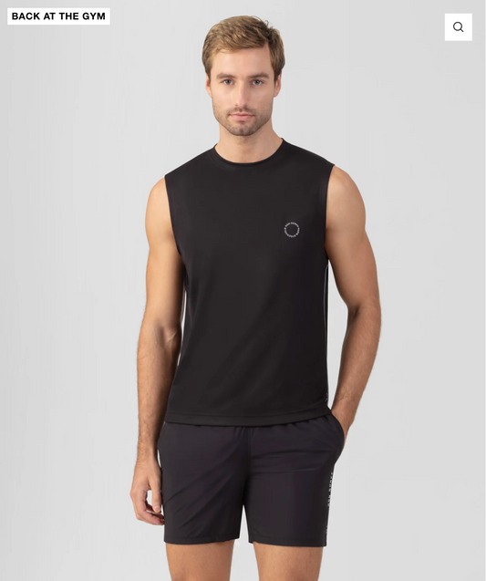 TEE SHIRT SANS MANCHE SPORTS WITH PIPING - RON DORFF