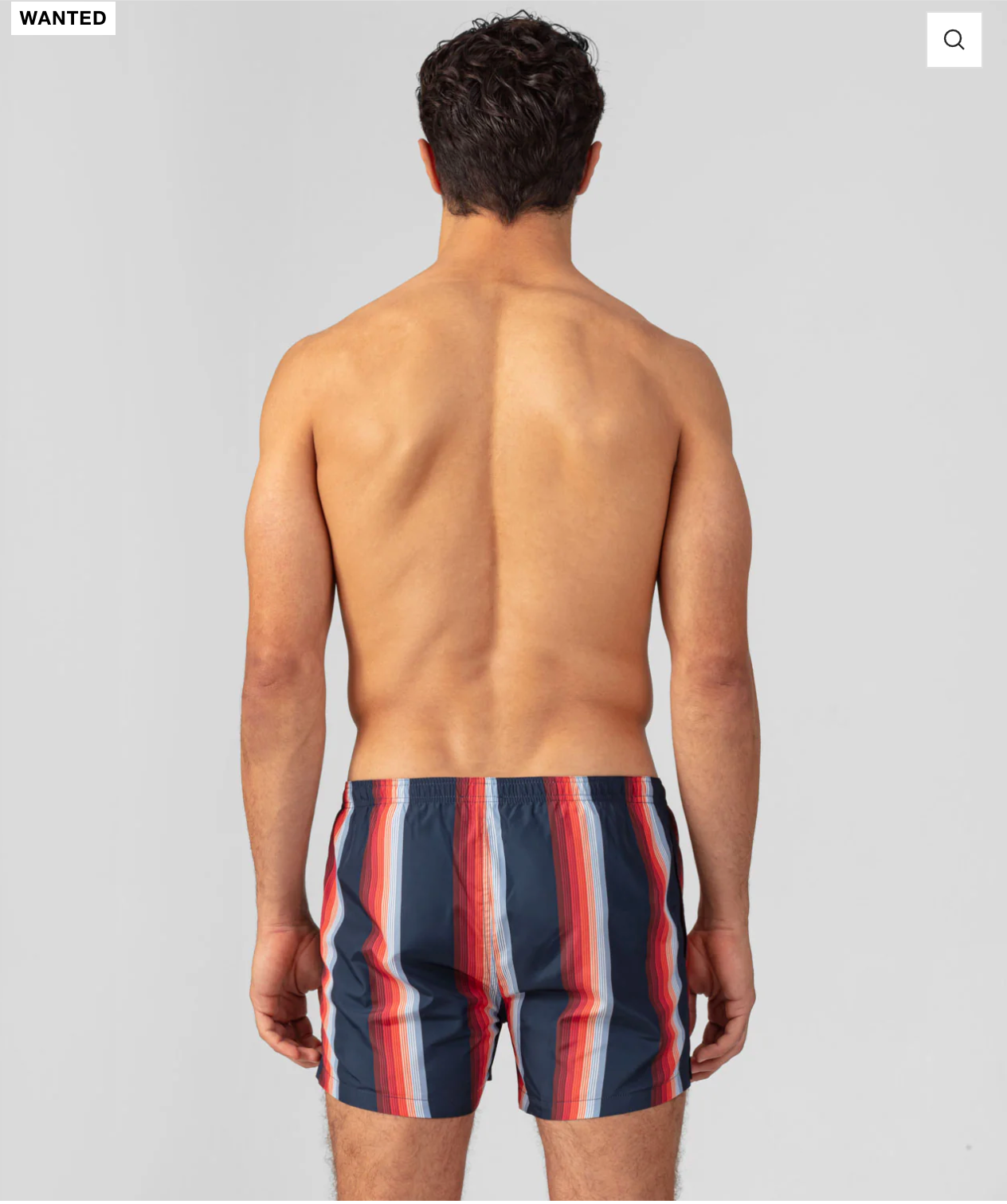 SWIM SHORT WITH STRIPES NAVY OR FADE BLUE - RON DORFF