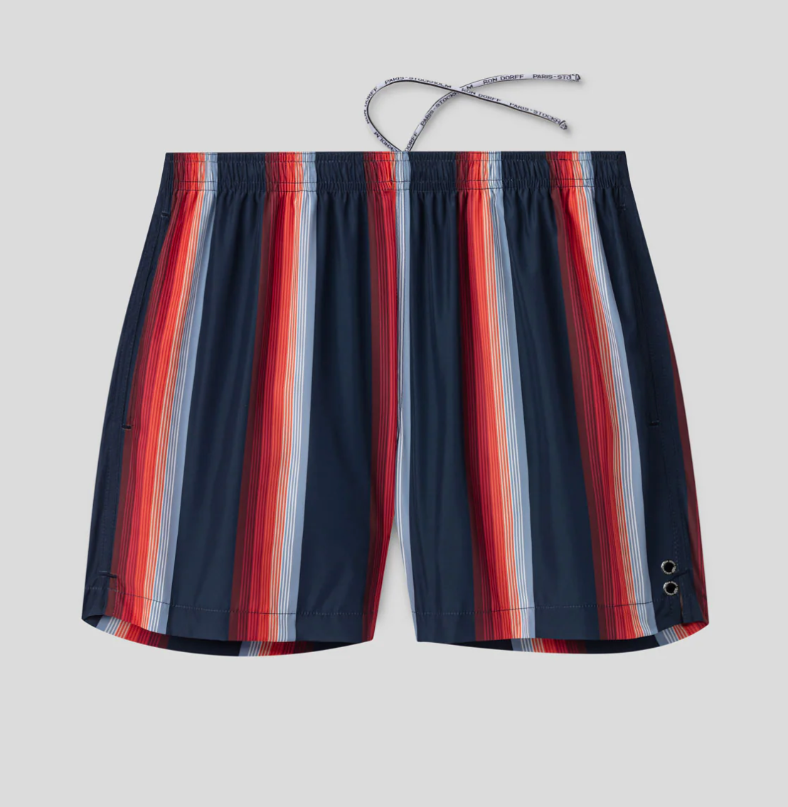 SWIM SHORT WITH STRIPES NAVY OR FADE BLUE - RON DORFF