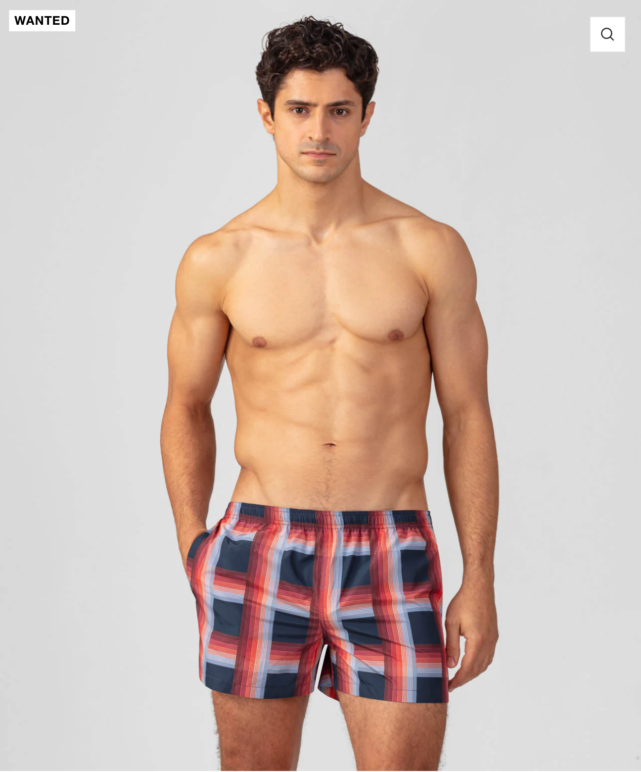 BAÑADOR DE CUADROS AZUL AZUL AZUL O DESCONGESTIONADO - RON DORFF