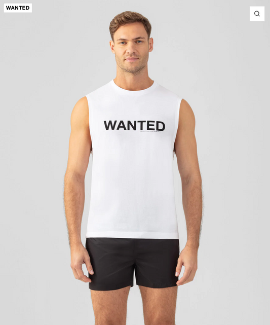 TEE SHIRT SANS MANCHE WANTED - RON DORFF