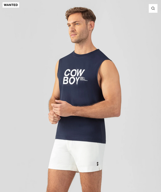 TEE SHIRT SANS MANCHE COW BOY - RON DORFF