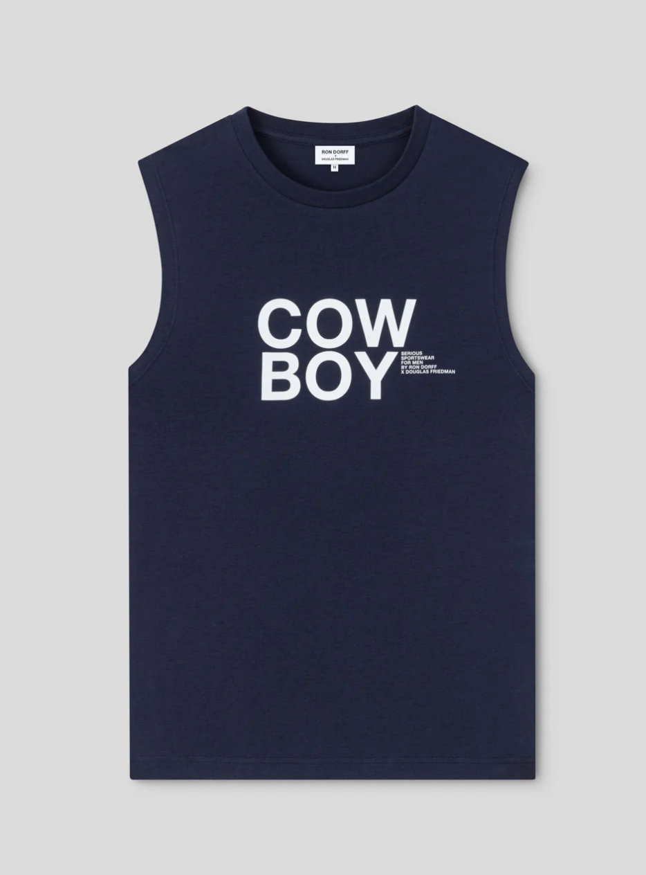 TEE SHIRT SANS MANCHE COW BOY - RON DORFF