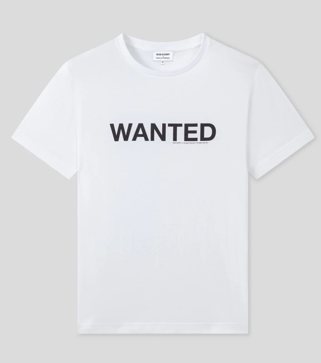 TEE SHIRT ORGANIC WANTED - RON DORFF