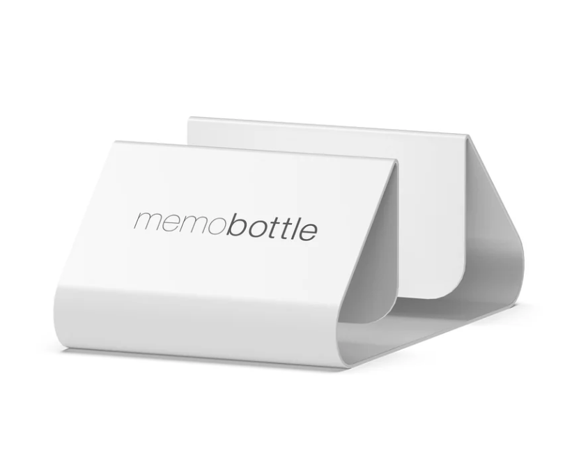 SOPORTE DE ESCRITORIO UNIVERSAL MEMOBOTTLE, BLANCO O NEGRO