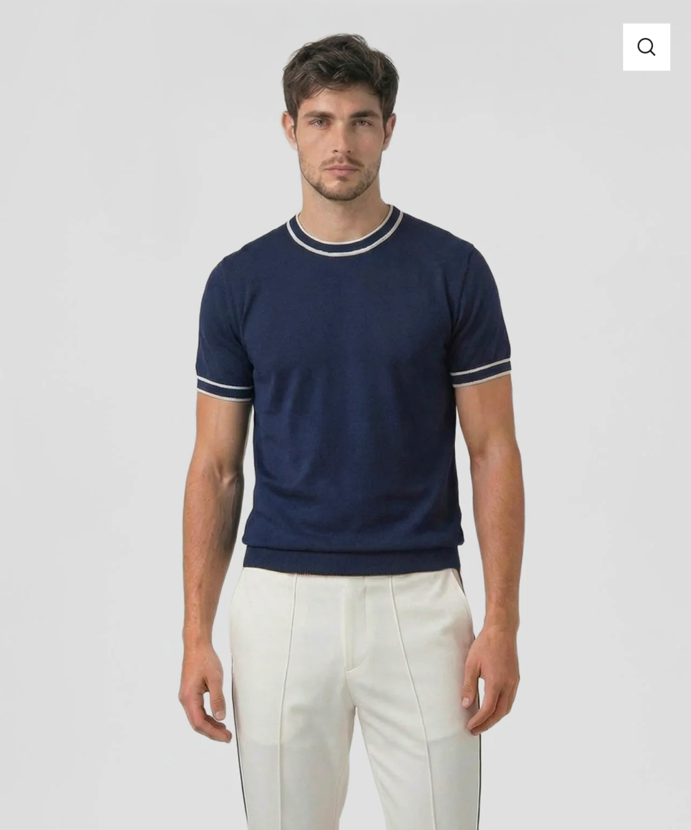 RON DORFF FINE KNIT T-SHIRT