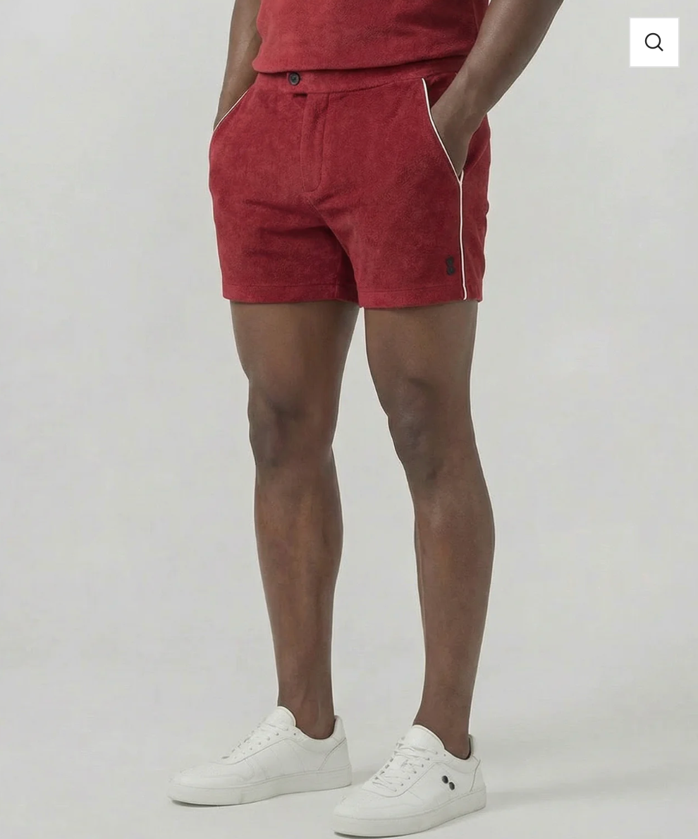 PANTALONES CORTOS DE TENIS TERRY ROJOS O VERDES - RON DORFF