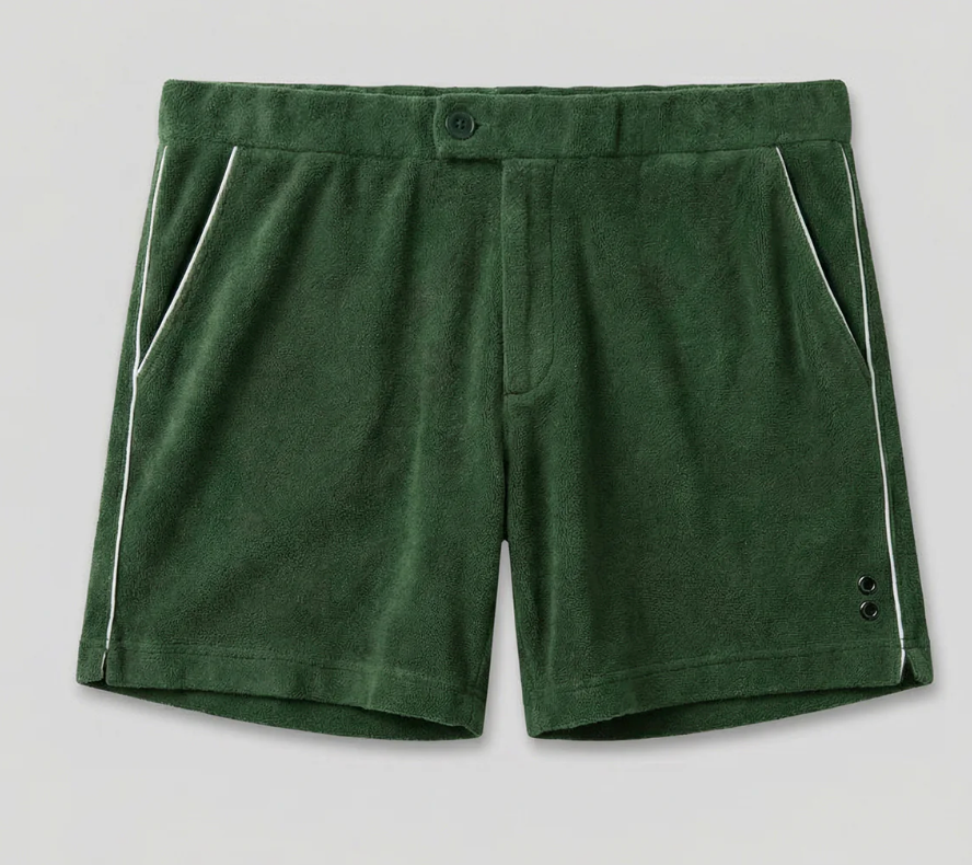 PANTALONES CORTOS DE TENIS TERRY ROJOS, VERDES O AZULES - RON DORFF