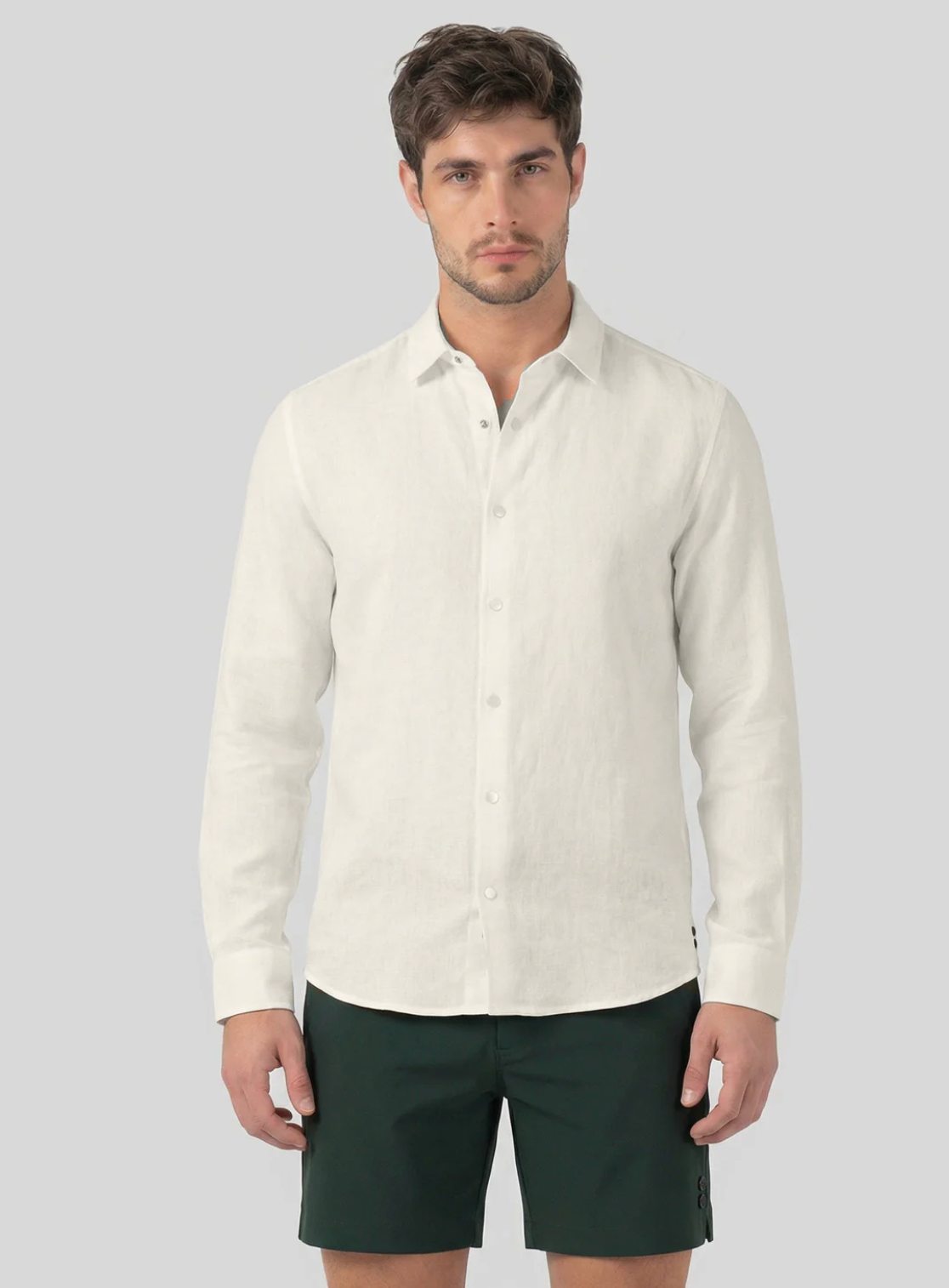 CAMISA DE LINO DE MANGA LARGA - RON DORFF
