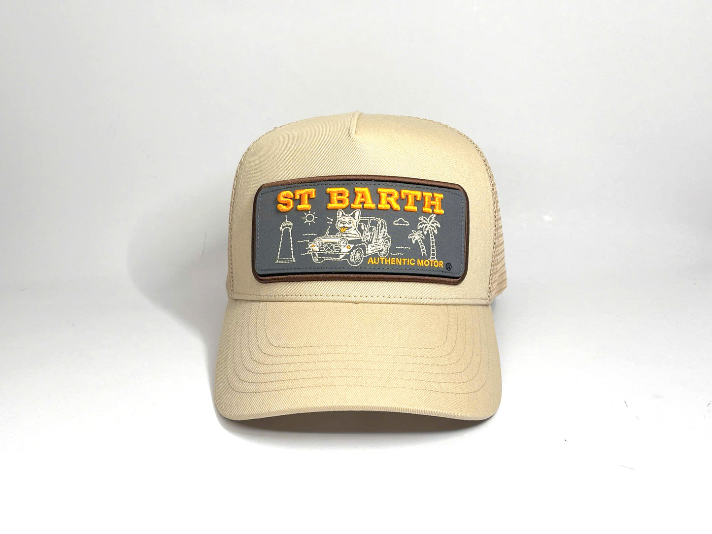 CAP TRUCKER SAND + 1 PATCH X PASHA ST BARTH